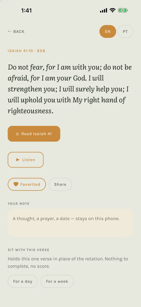 Isaiah 41:10 in English