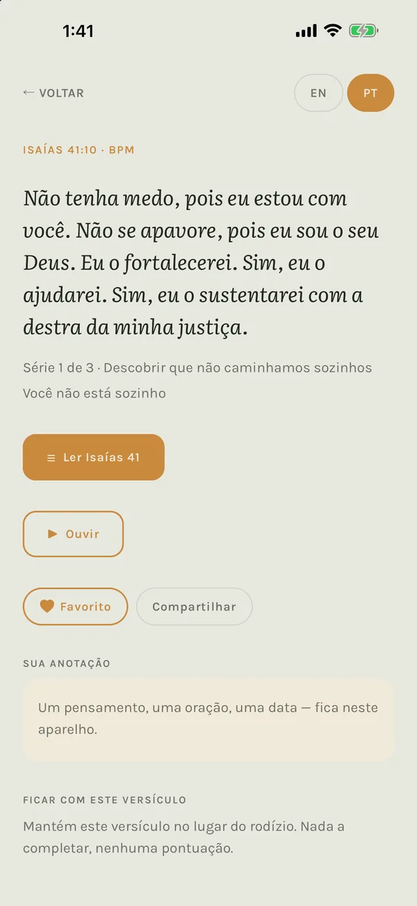 Isaías 41:10 em português